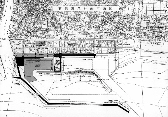 石巻漁港計画平面図の画像