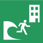 津波避難ビルのピクトグラム