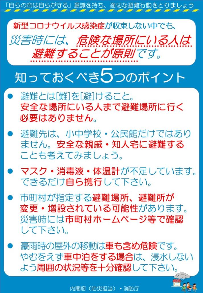 知っておくべき5つのポイント表