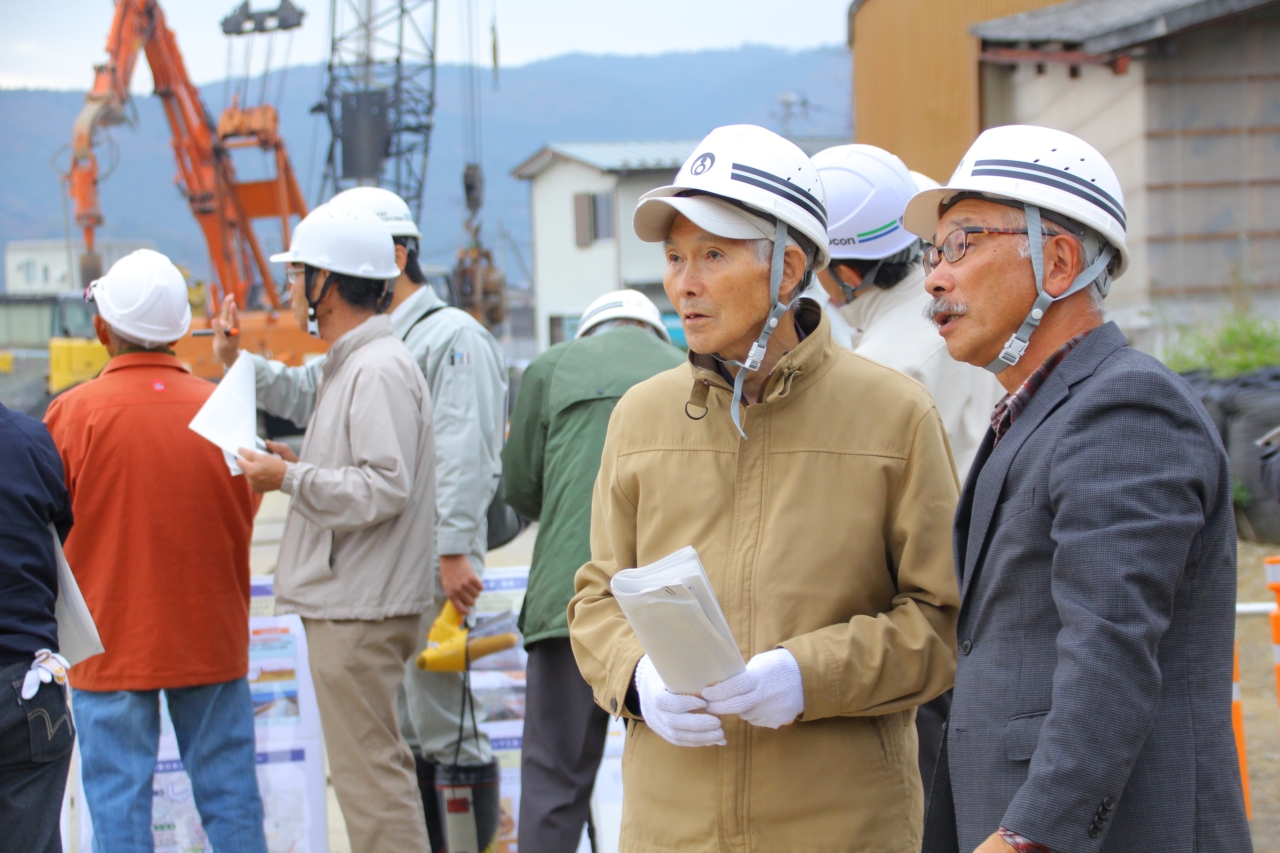 ＜旧北上川左岸築堤護岸工事＞