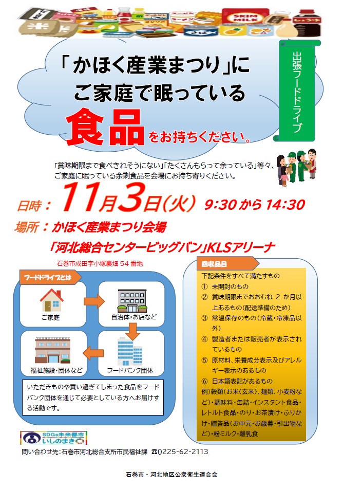 フードドライブチラシ