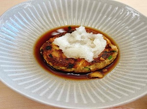 ふわふわサバ缶バーグ