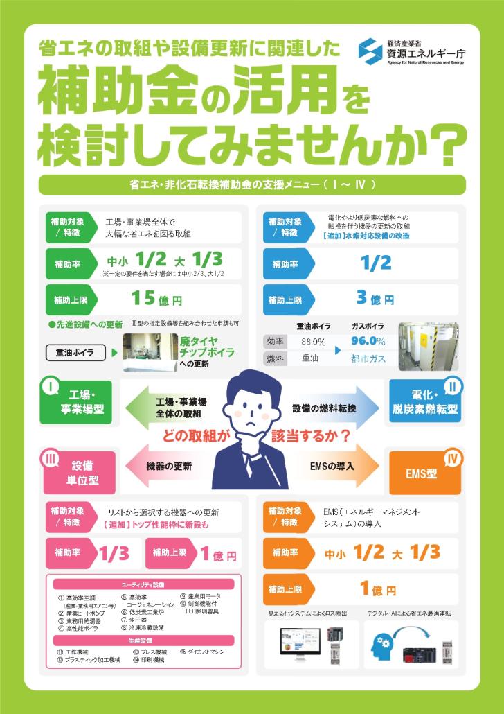 省エネ補助金チラシ