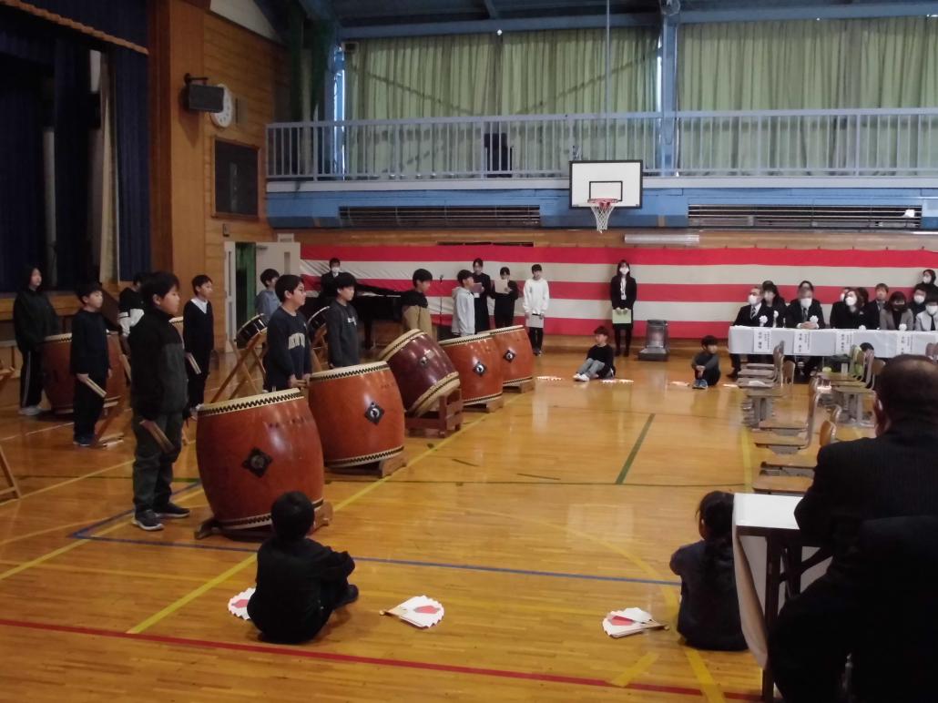 中津山第一小学校和太鼓