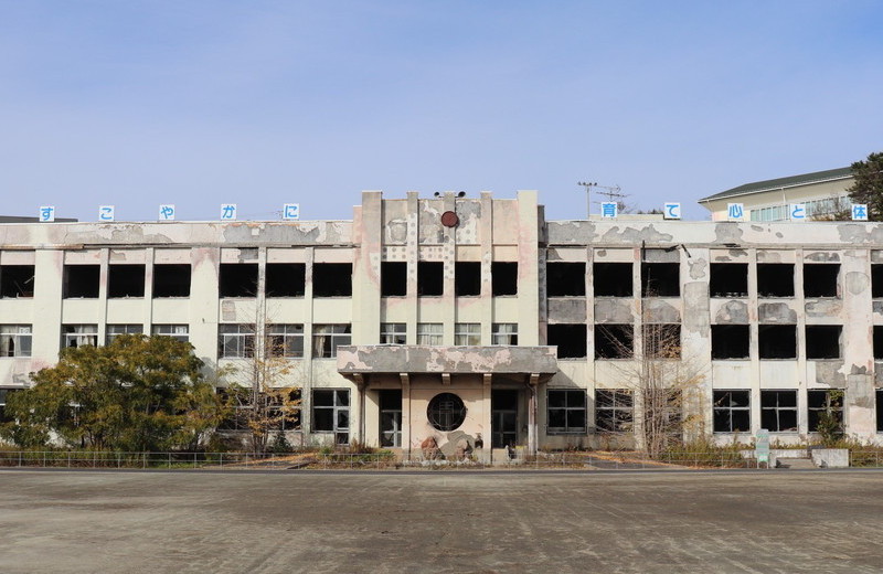 石巻市震災遺構 門脇小学校の画像