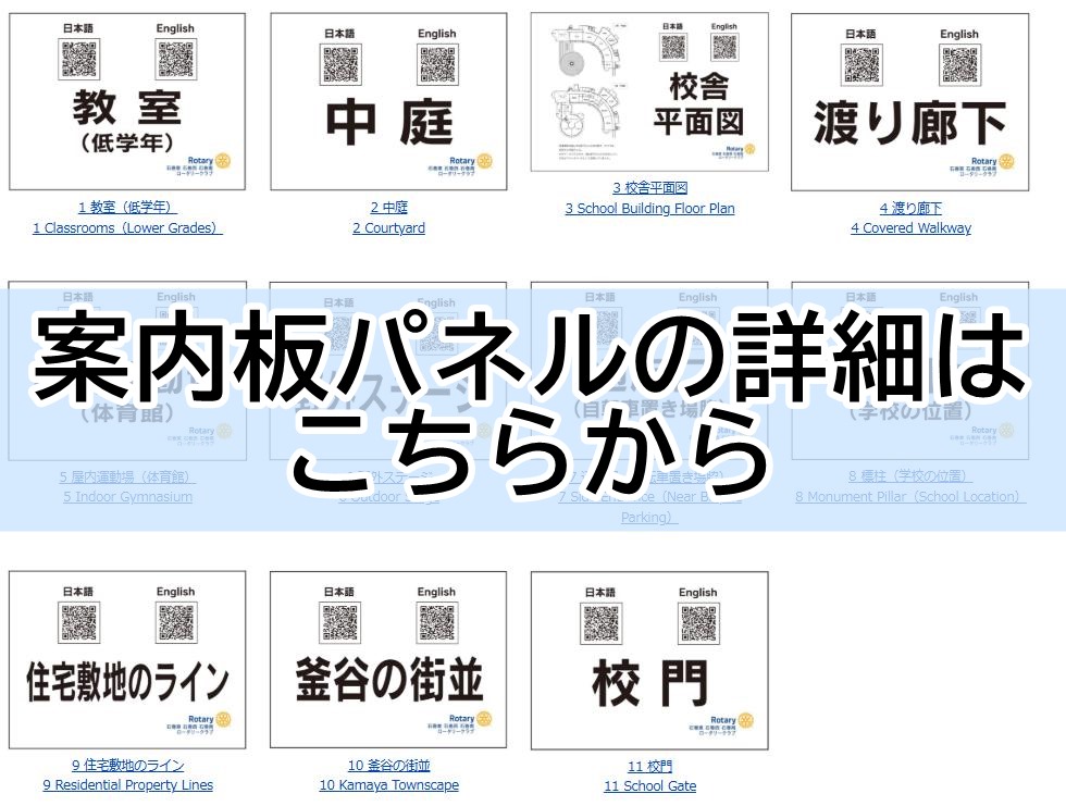 案内パネルバナー