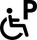 車いす駐車場のアイコン