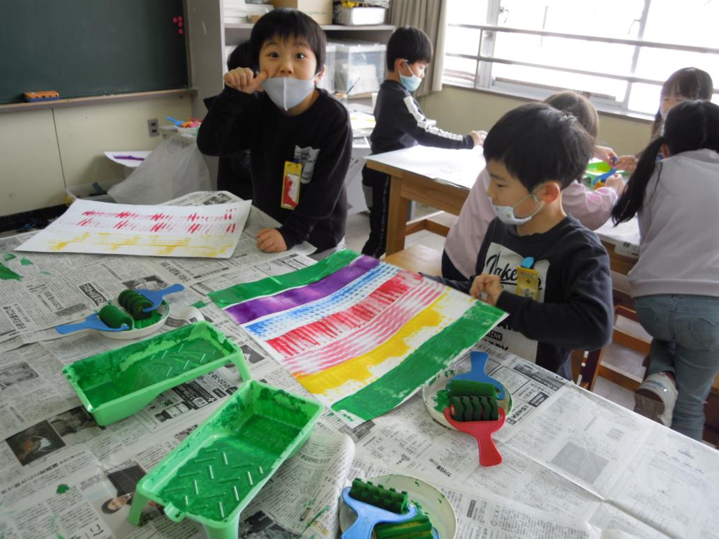 1月20日のひとコマ1 1年図工