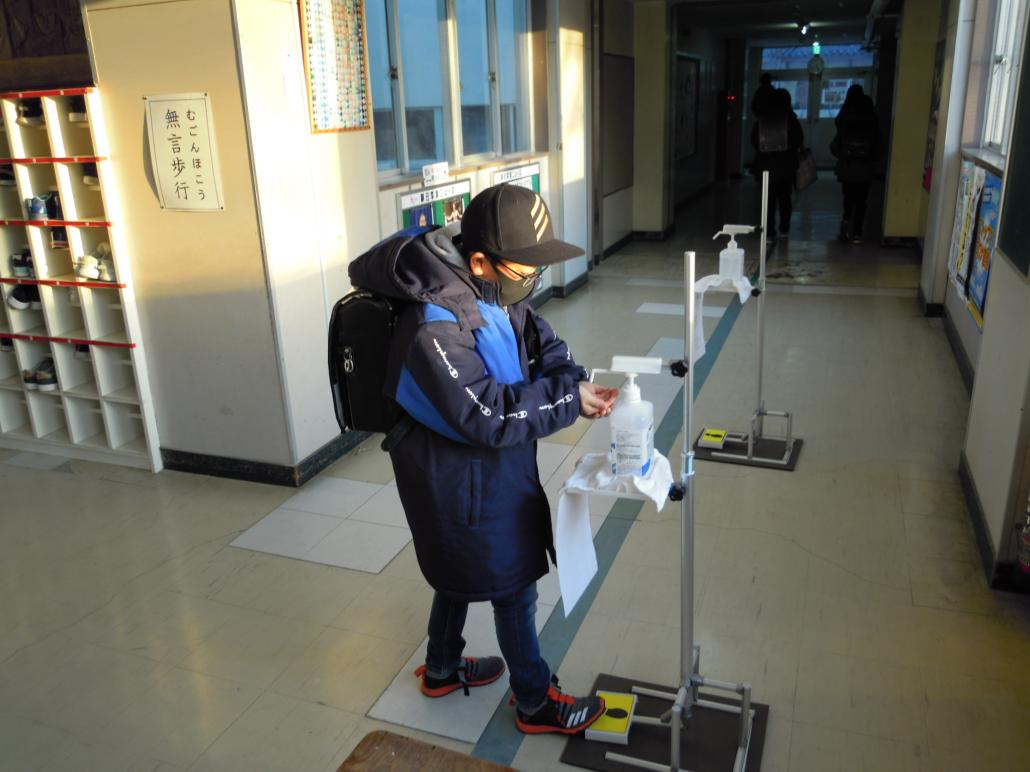 1月21日のひとコマ1 消毒