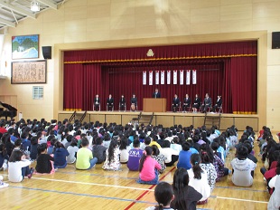 披露式　第1学期始業式(2016年04月08日)