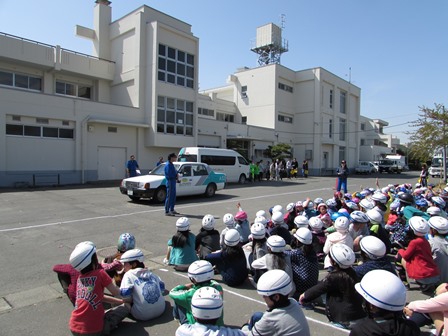 春の交通安全教室の画像