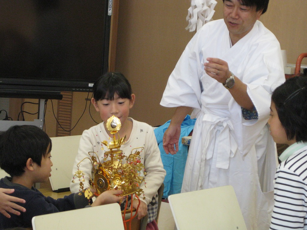 神楽体験の画像