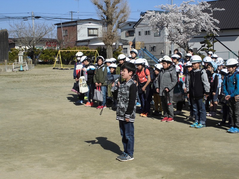 児童代表の御礼の画像