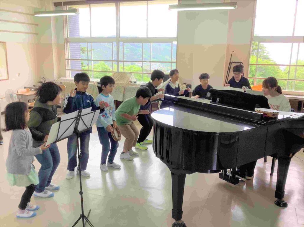 今年度初めての音楽集会1