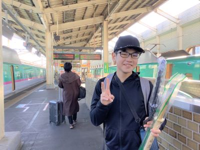 郡山駅にて