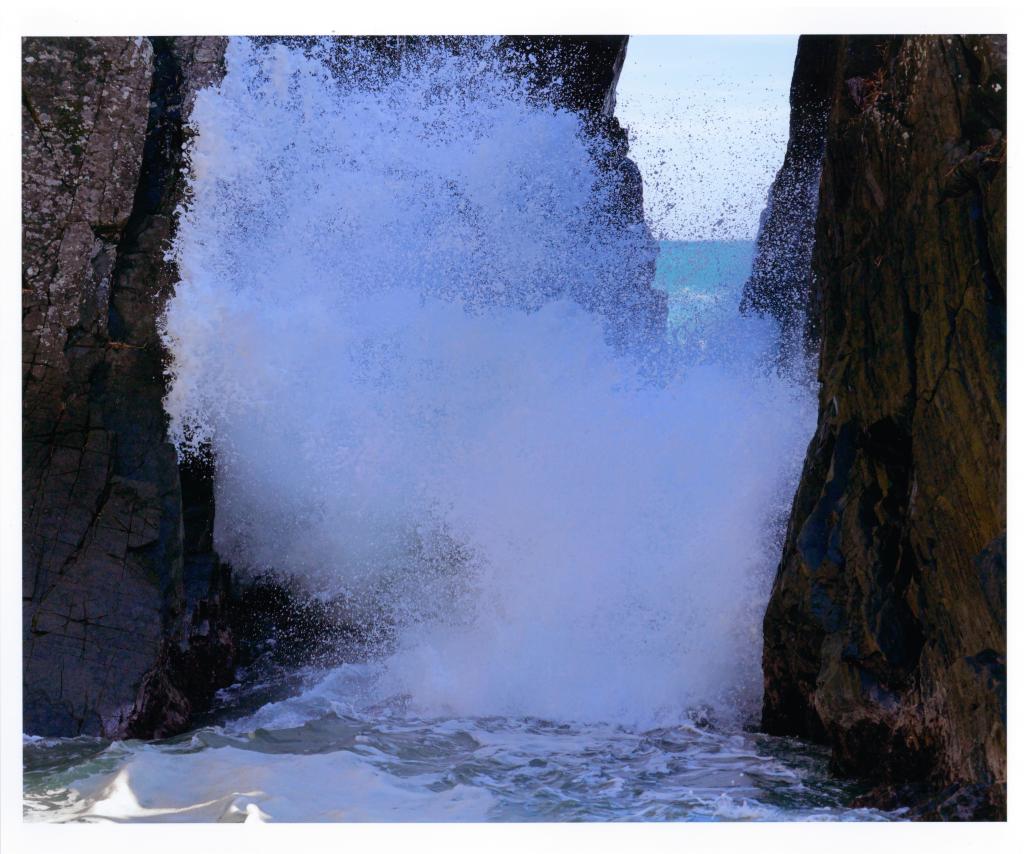 入選「大岩の荒波」