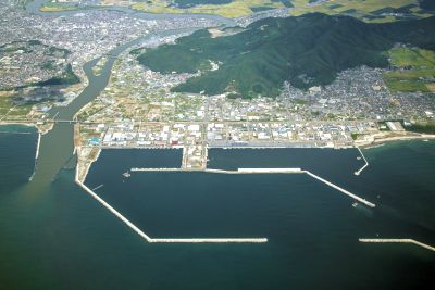 石巻漁港（空撮）の画像